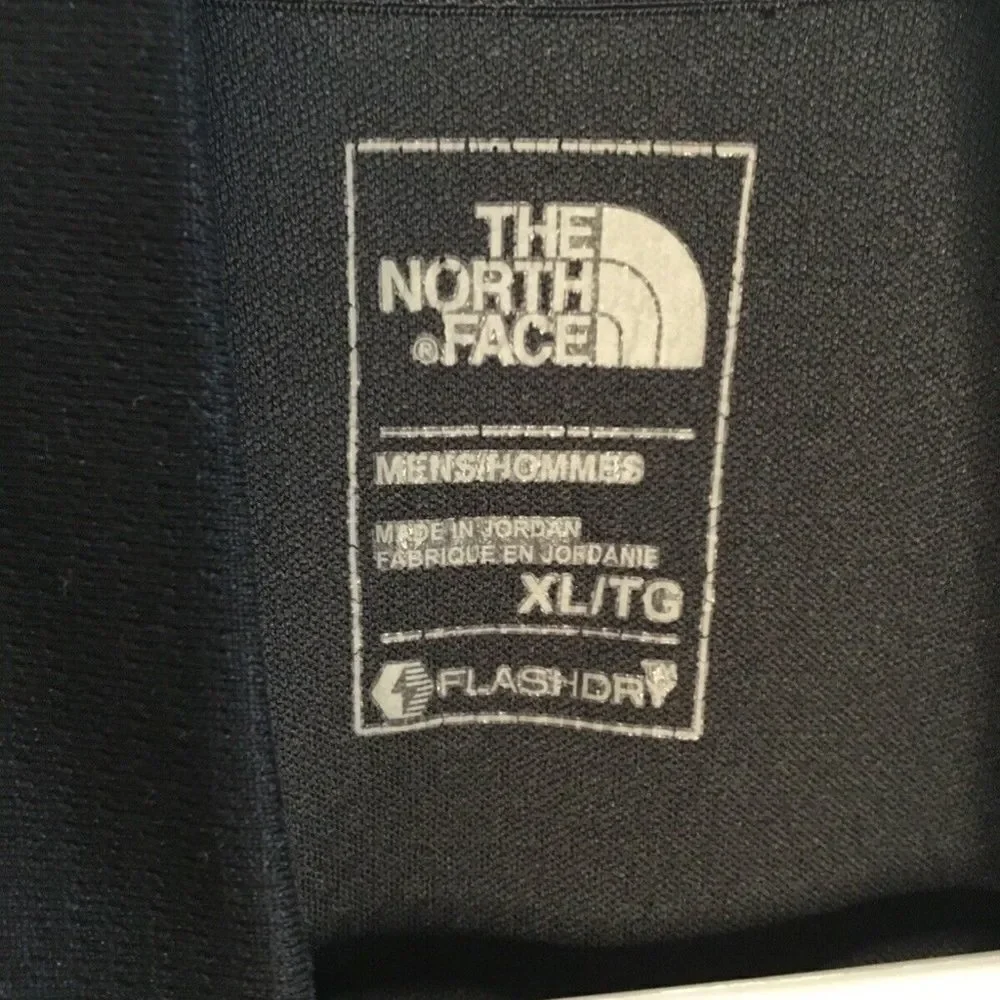 The North Face Men's Black Long Sleeve Half Zip Pocket Thumb Holes Sweatshirt XL